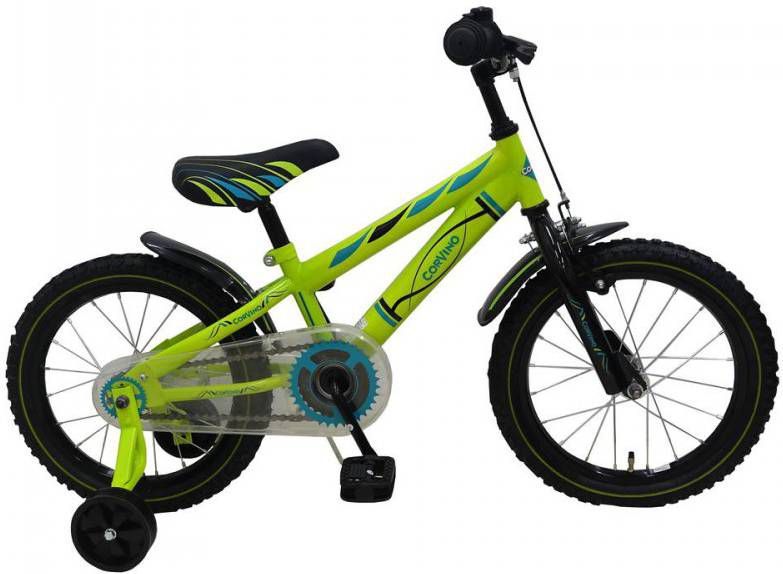 Volare Electric Green Jongensfiets 16 Inch 25,4 Cm Jongens Knijprem Groen -  Fietsonderdelen-winkel.nl