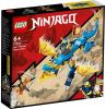 Lego 71760 NINJAGO Jay's Bliksemdraak EVO, Speelgoedfiguur en Snake Viper set, Drakenspeelgoed voor Kinderen van 6+ Jaar online kopen