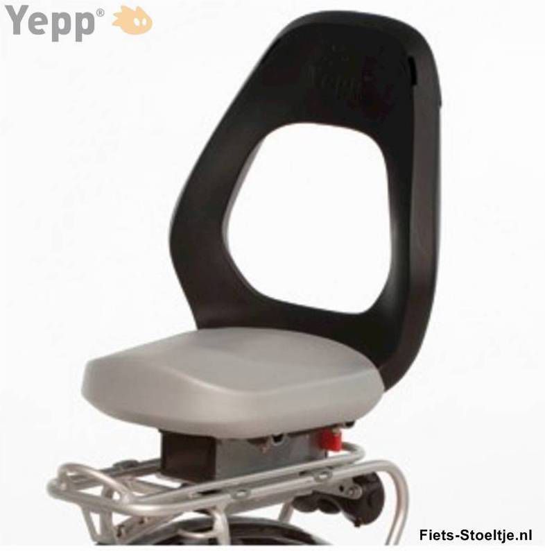 Yepp fietszitje achter Junior Easyfit zilver met voetsteunen -  Fietsonderdelen-winkel.nl