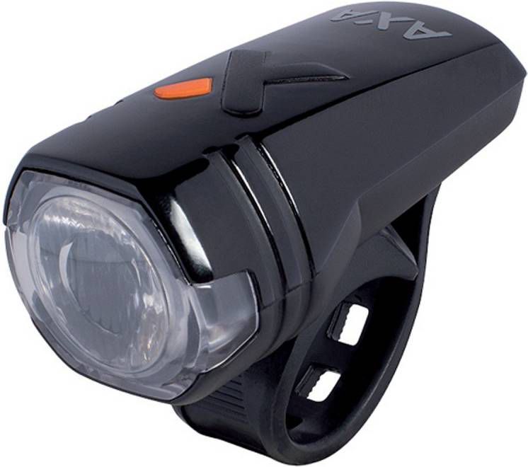 AXA LED Voorlicht Greenline USB Oplaadbaar 15 Lux Zwart -  Fietsonderdelen-winkel.nl