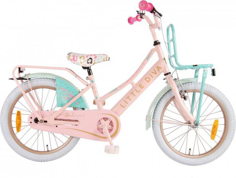 Little Diva Kinderfiets 18 Inch 28 cm Meisjes Terugtraprem Roze -  Fietsonderdelen-winkel.nl