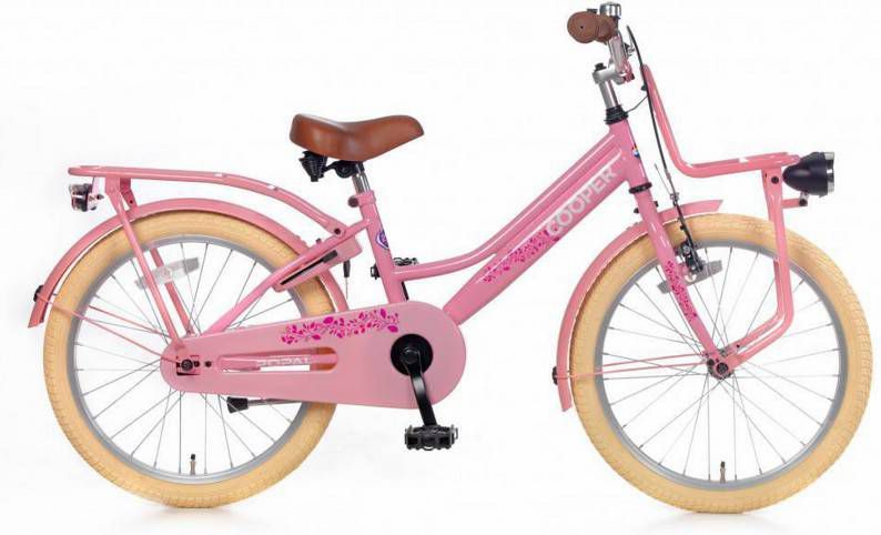 Popal Cooper 20 Inch 34 cm Meisjes Terugtraprem Roze -  Fietsonderdelen-winkel.nl
