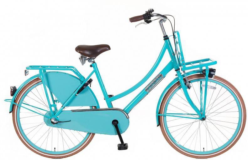 Popal Daily Dutch Basic S2 26 Inch 46 cm Meisjes 3V Terugtraprem Lichtblauw  - Fietsonderdelen-winkel.nl