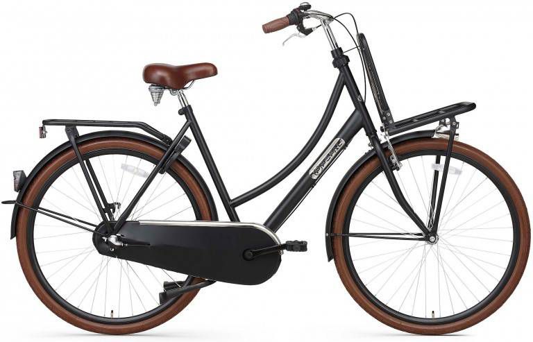 Popal Transportfiets Daily Dutch Basic Plus Dames Mat Zwart 50cm Zwart -  Fietsonderdelen-winkel.nl