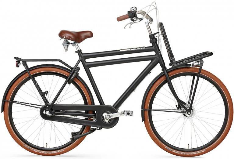 Popal Transportfiets Daily Dutch Prestige Heren N3RB Mat Zwart 50cm Zwart -  Fietsonderdelen-winkel.nl