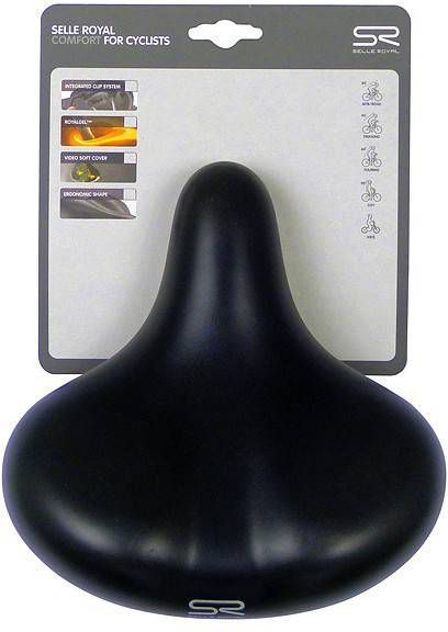 Selle Royal zadel Gipsy unisex zwart 26 x 24 cm gel zwart online kopen