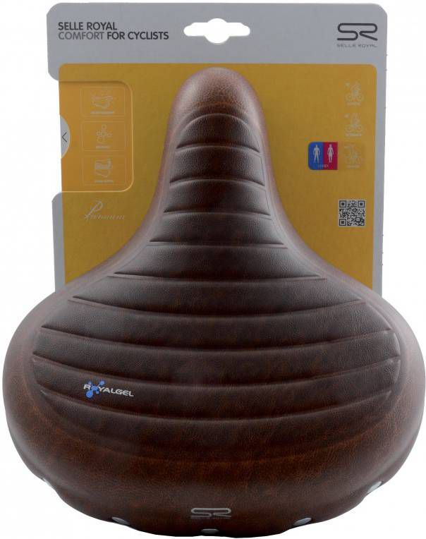 Selle Royal zadel Drifter Plus unisex bruin - Fietsonderdelen-winkel.nl