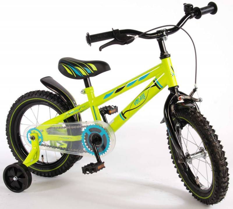 Volare Electric Green 14 Inch 23,5 cm Jongens Terugtraprem Groen -  Fietsonderdelen-winkel.nl