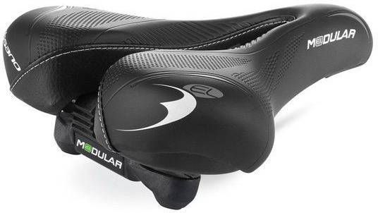 Selle Bassano zadel Modular Comfort unisex zwart - Fietsonderdelen-winkel.nl