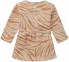 Noppies baby jurk Searcy met all over print en ruches zand/lichtbruin online kopen