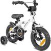 Prometheus Bicycles &#xAE, Kinderfiets 12 in wit & zwart vanaf 3 jaar met zijwieltjes online kopen