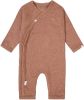 Noppies Babykleding Unisex Playsuit Long Sleeve Rib Nevis Roze online kopen