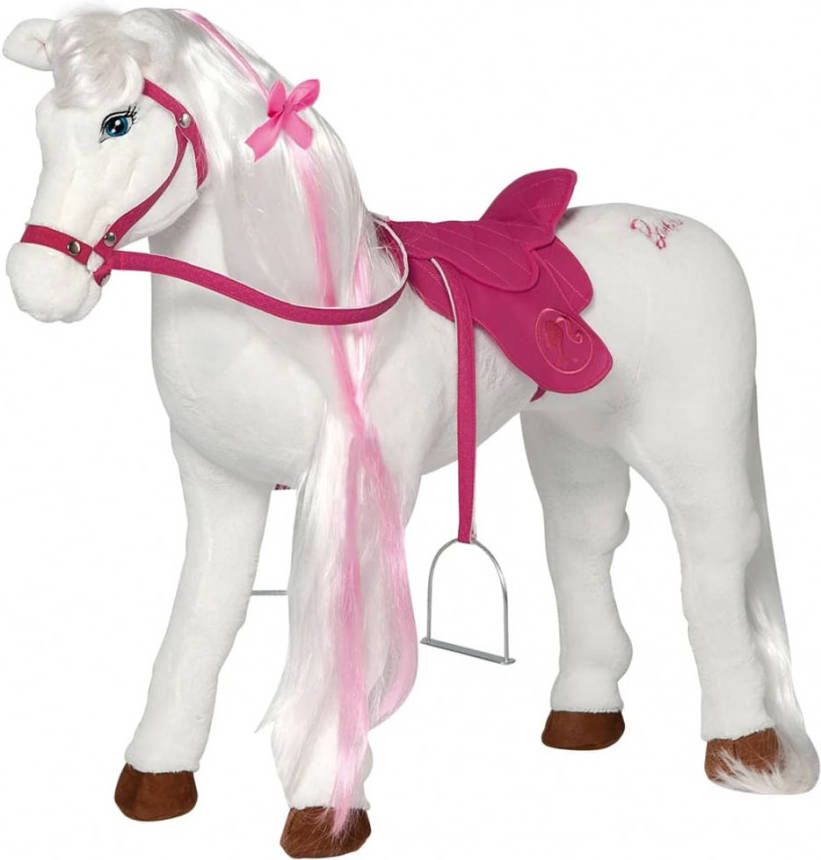 Barbie Speelpaard Majesty met geluid 81 cm wit en roze online kopen