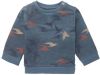 Noppies baby sweater Ramadi met all over print zeeblauw online kopen